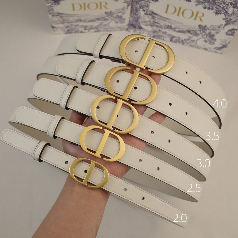 Dior-CD logo-Brass antique gold button - white ZSB3003d