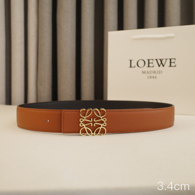 LOEWE - 3.8/3.4cm pebble grain brown