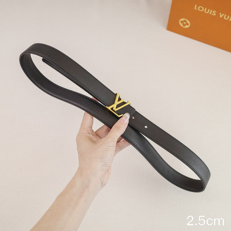 LV - Louis Vuitton -2.5cm letter gold hook - pebble grain 2511L