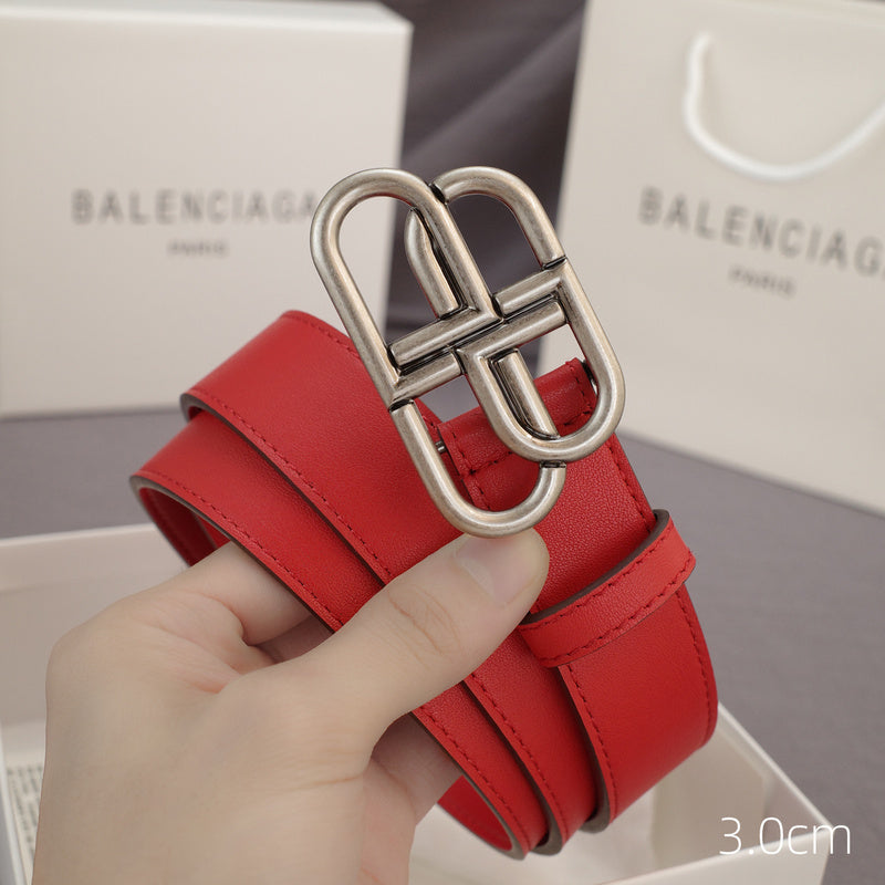 Balenciaga - 3.0cm red leather ZSB3001bb