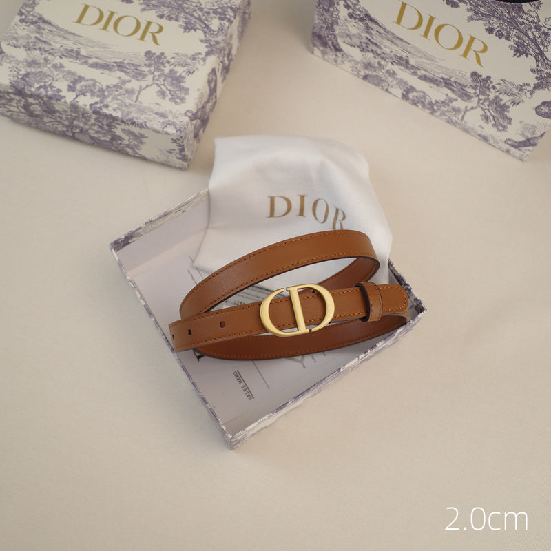 Dior-CD logo-Brass antique gold button - brown ZSB3003d