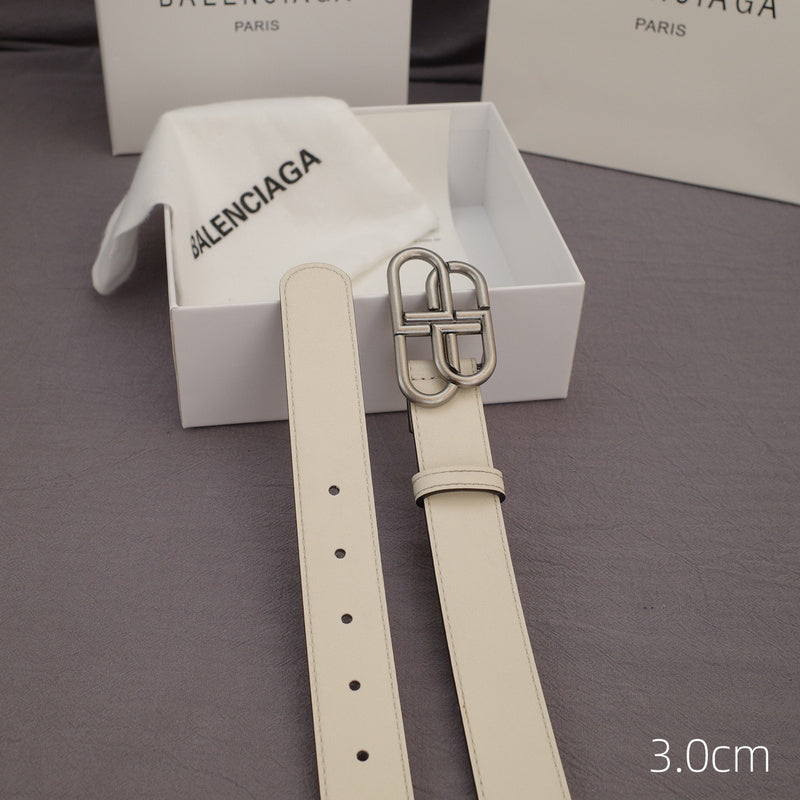 Balenciaga - 3.0cm white leather ZSB3001bb