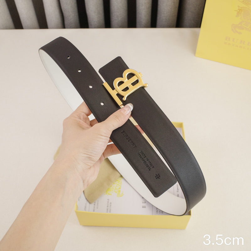 Burberry - 3.5cm -Bright gold buckle