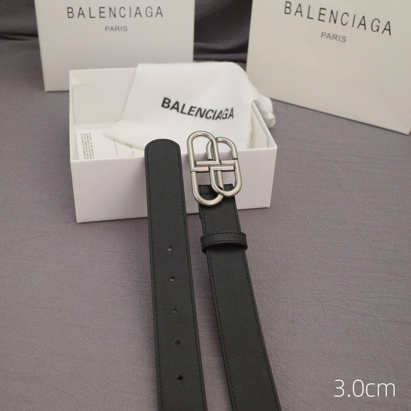 Balenciaga - 3.0cm black leather ZSB3001bb
