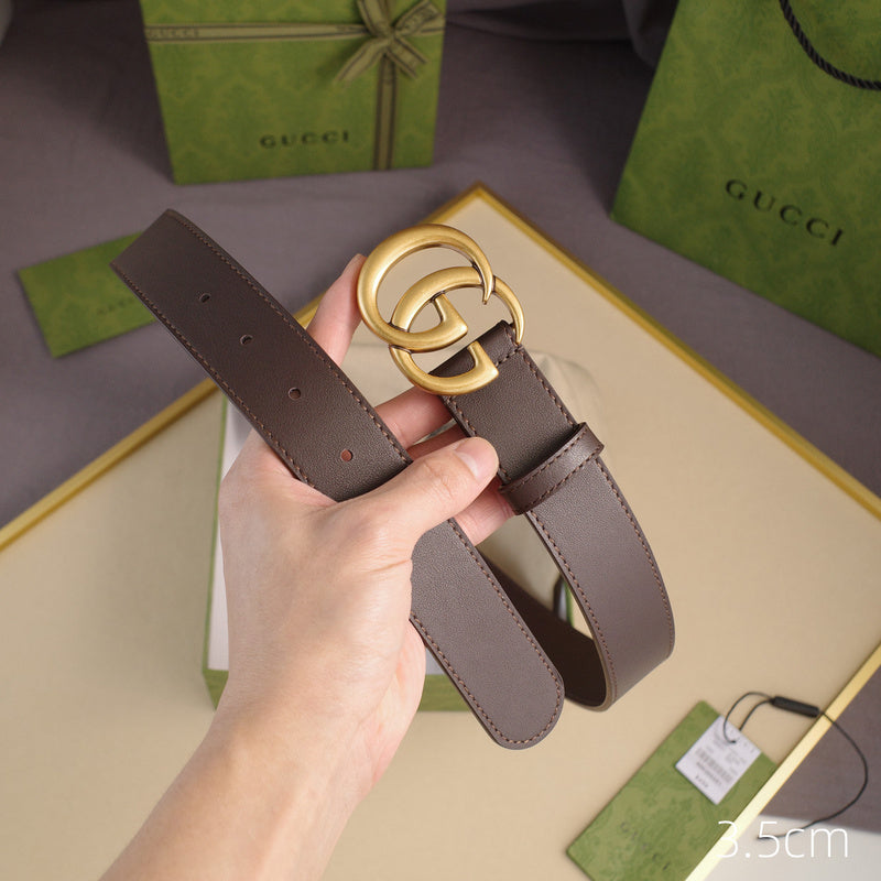Gucci - 5 widths classic G-plain coffee