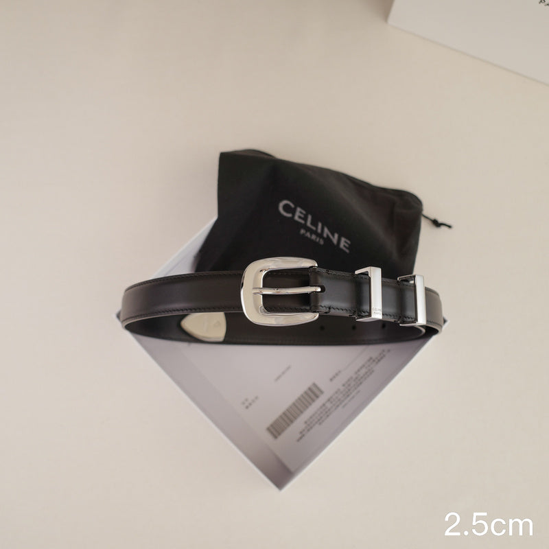 Celine - 2.5cm/1.8cm Bright silver