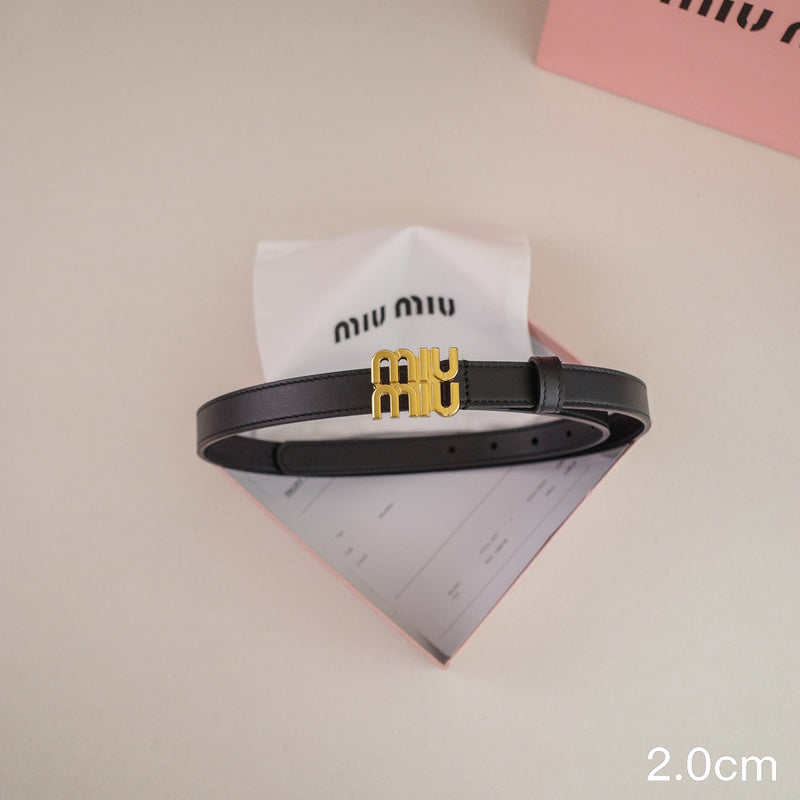 Miu Miu -2.5/2.0cm miu Black
