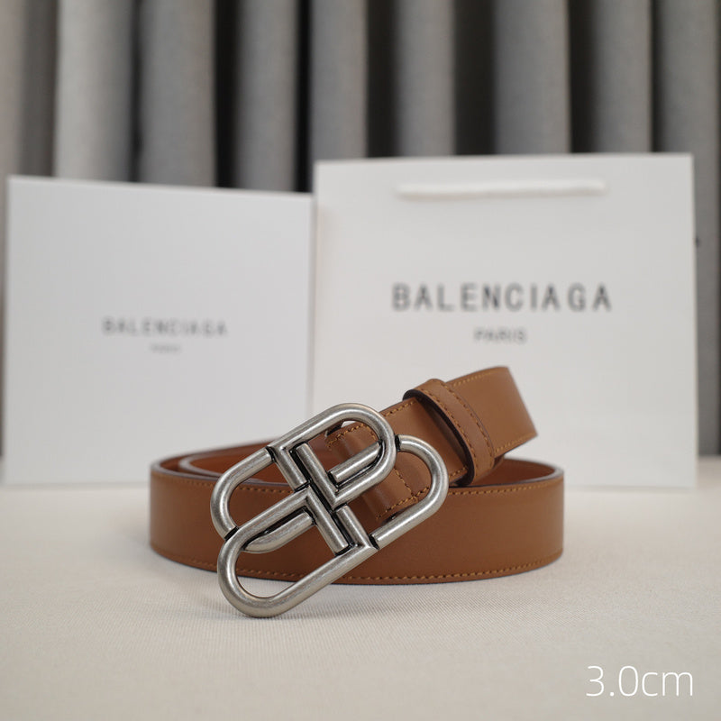 Balenciaga - 3.0cm Brown leather ZSB3001bb