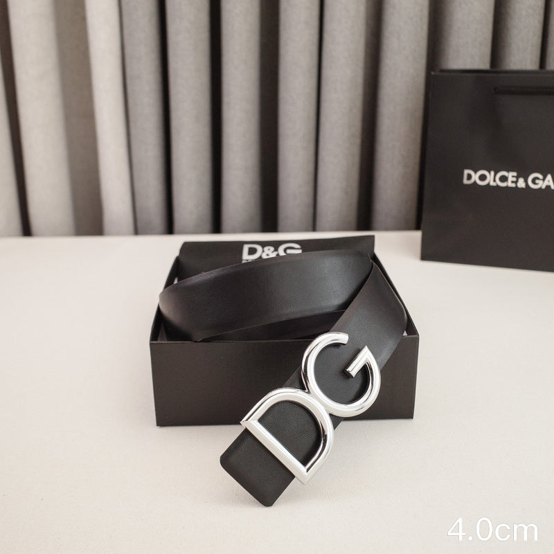 Dolce&Gabbana- 4.0cm classic DG - wireless plain weave 4001dg(Silver)