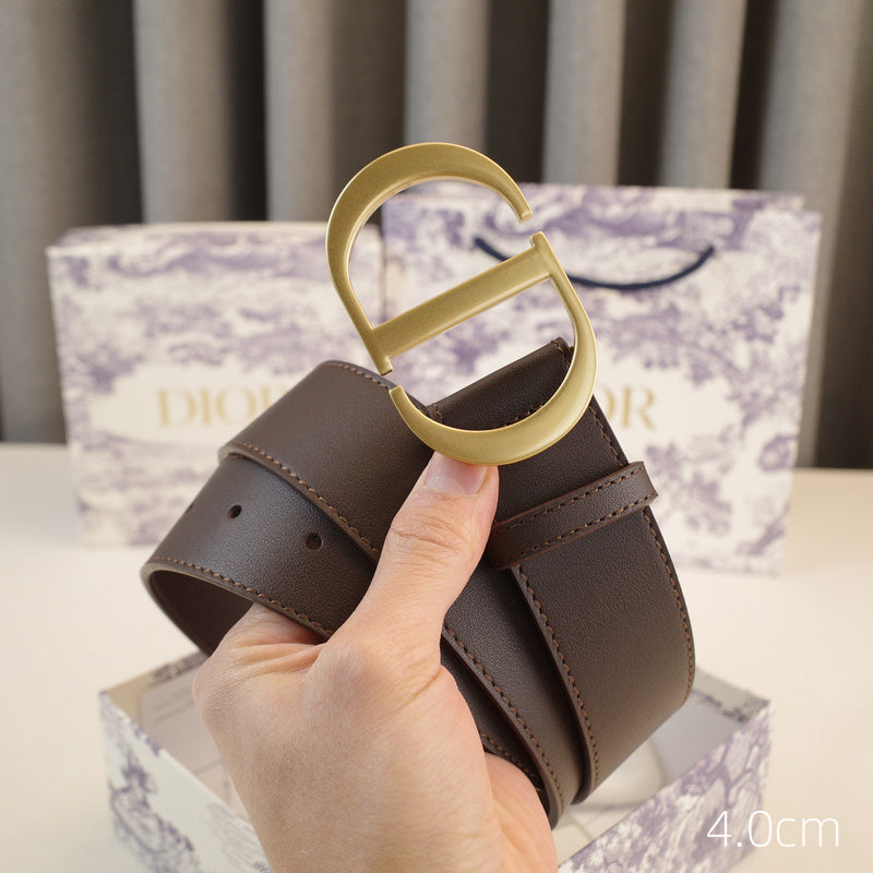 Dior-CD logo-Brass antique gold button - coffee ZSB3003d