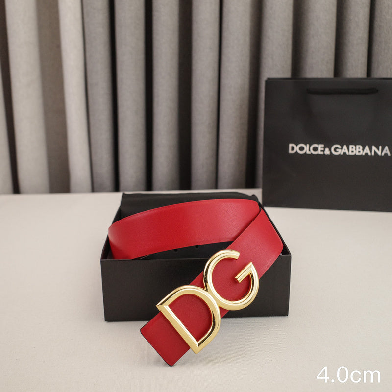 Dolce&Gabbana- 4.0cm classic DG - wireless plain weave 4001dg ( Golden)