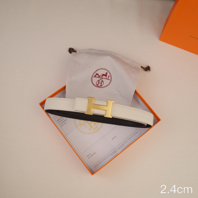 Hermes - 2.4cm classic H gold buckle