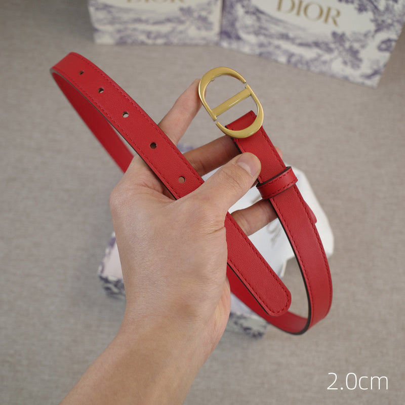 Dior-CD logo-Brass antique gold button - red ZSB3003d
