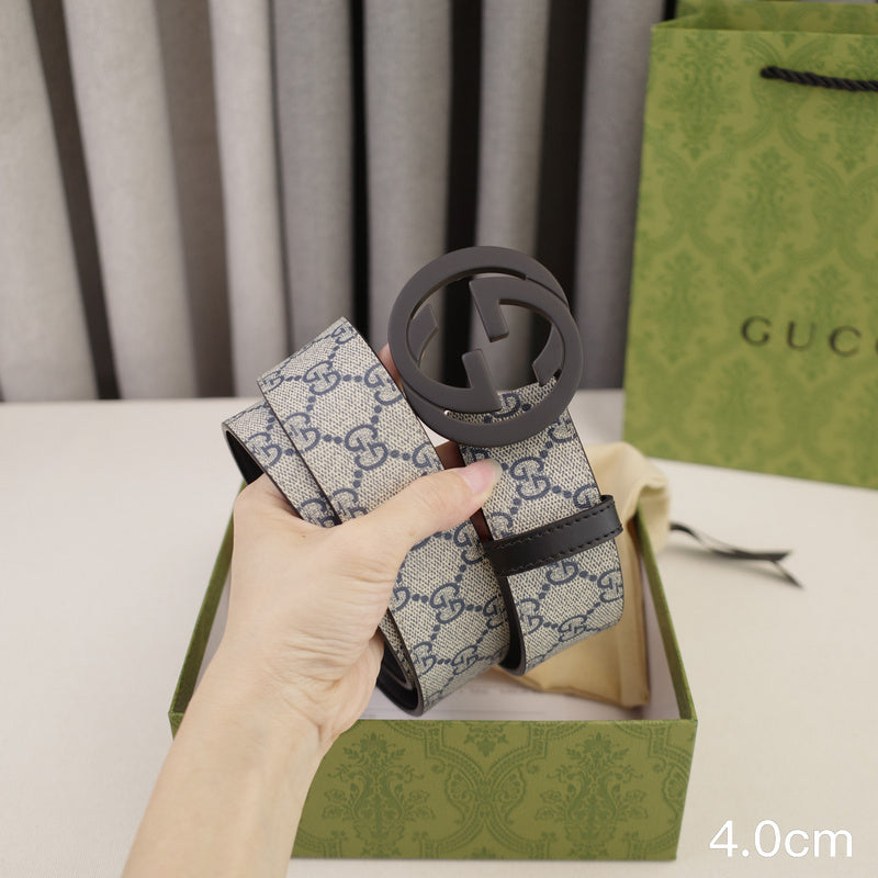 Gucci - 4.0cm Big cake - Supreme canvasDumb black 4023g