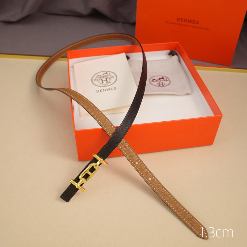 Hermes - 1.3cm ancress-palm print 1304h