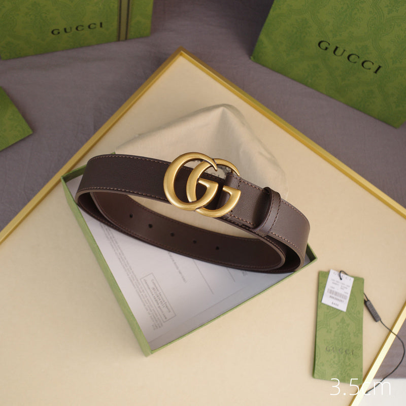 Gucci - 5 widths classic G-plain coffee