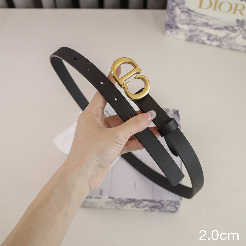 Dior-2.0cm saddle CD button 3001cd / 2001cd