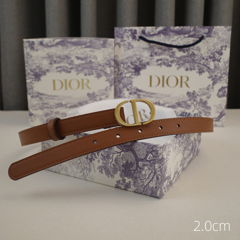 Dior-CD logo-Brass antique gold button - brown ZSB3003d