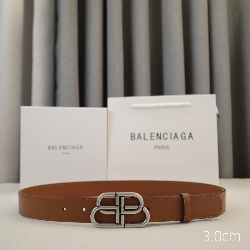 Balenciaga - 3.0cm Brown leather ZSB3001bb