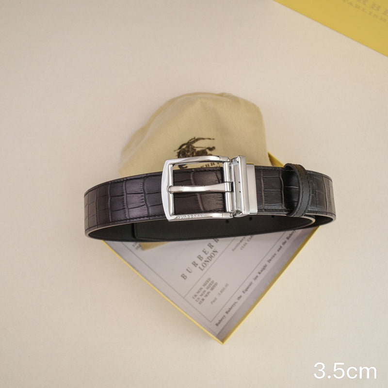 Burberry - 3.5cm - Crocodile pattern Belt buckle