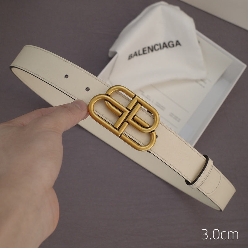 Balenciaga - 3.0cm white leather ZSB3001bb