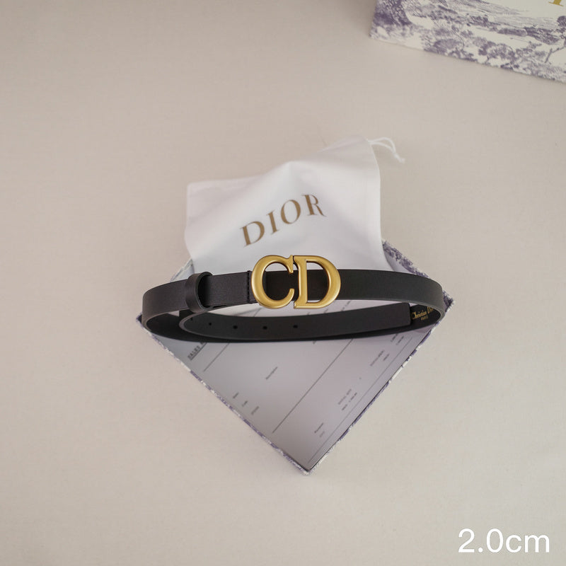 Dior-2.0cm saddle CD button 3001cd / 2001cd