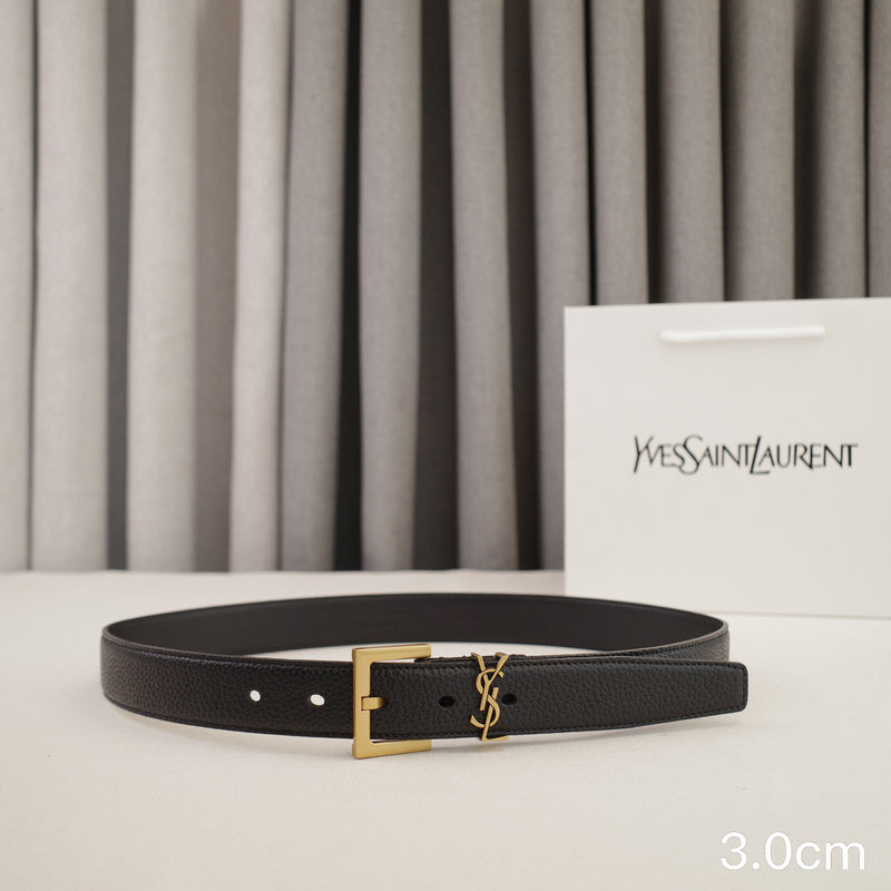 Saint Laurent -Black lychee grain