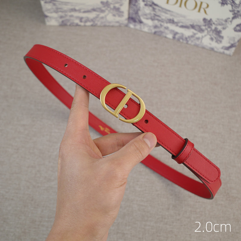 Dior-CD logo-Brass antique gold button - red ZSB3003d