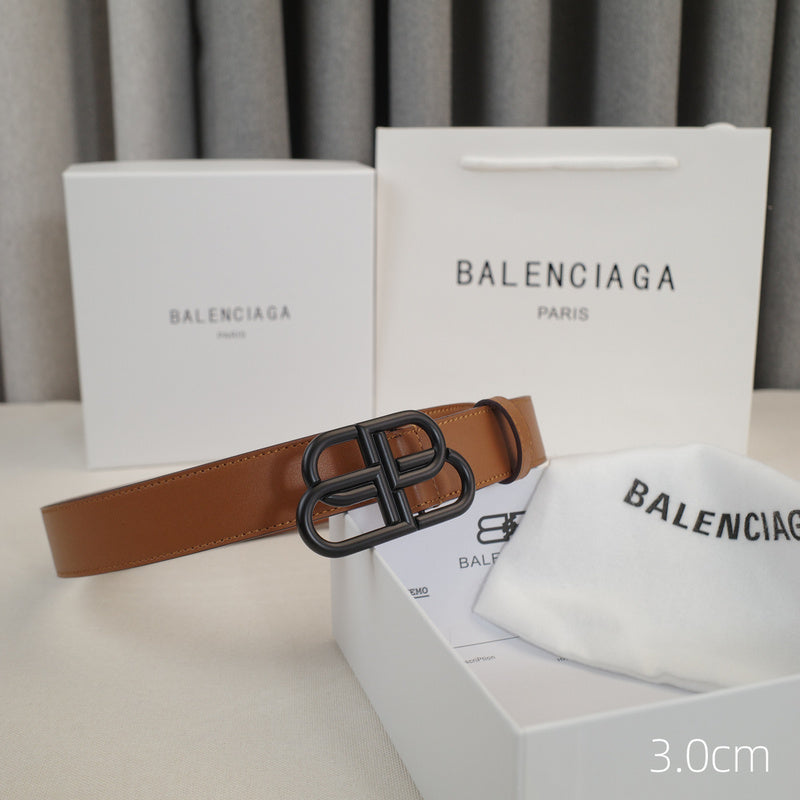 Balenciaga - 3.0cm Brown leather ZSB3001bb