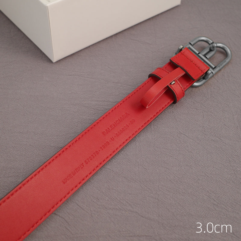 Balenciaga - 3.0cm red leather ZSB3001bb