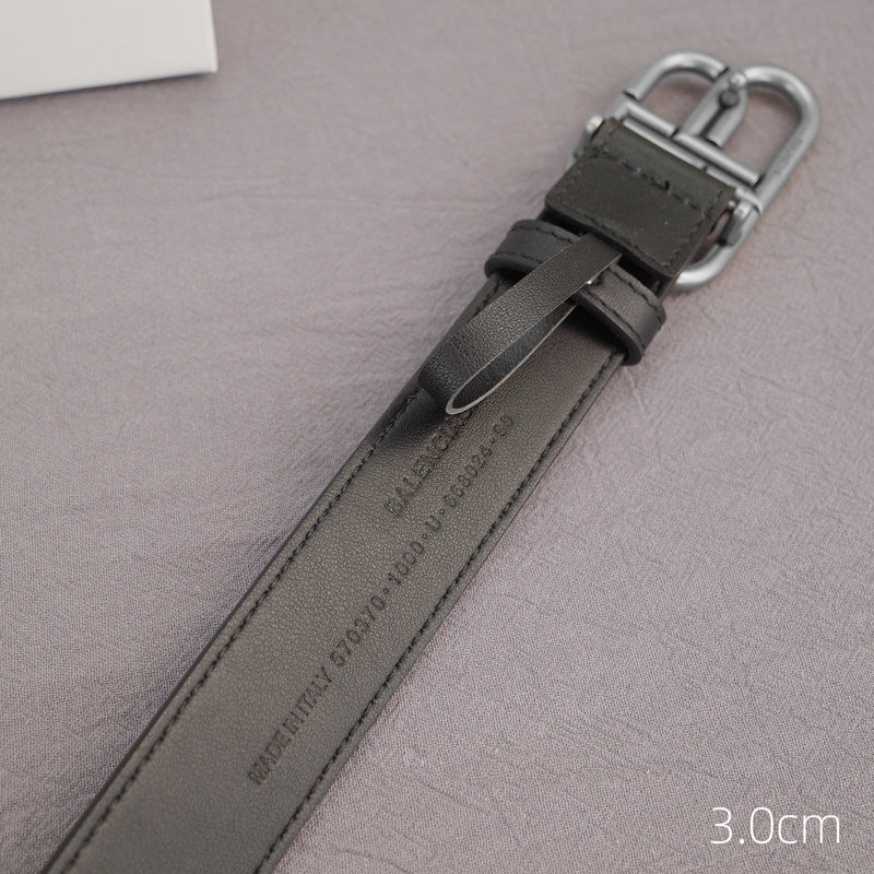 Balenciaga - 3.0cm black leather ZSB3001bb