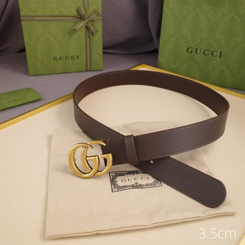 Gucci - 5 widths classic G-plain coffee