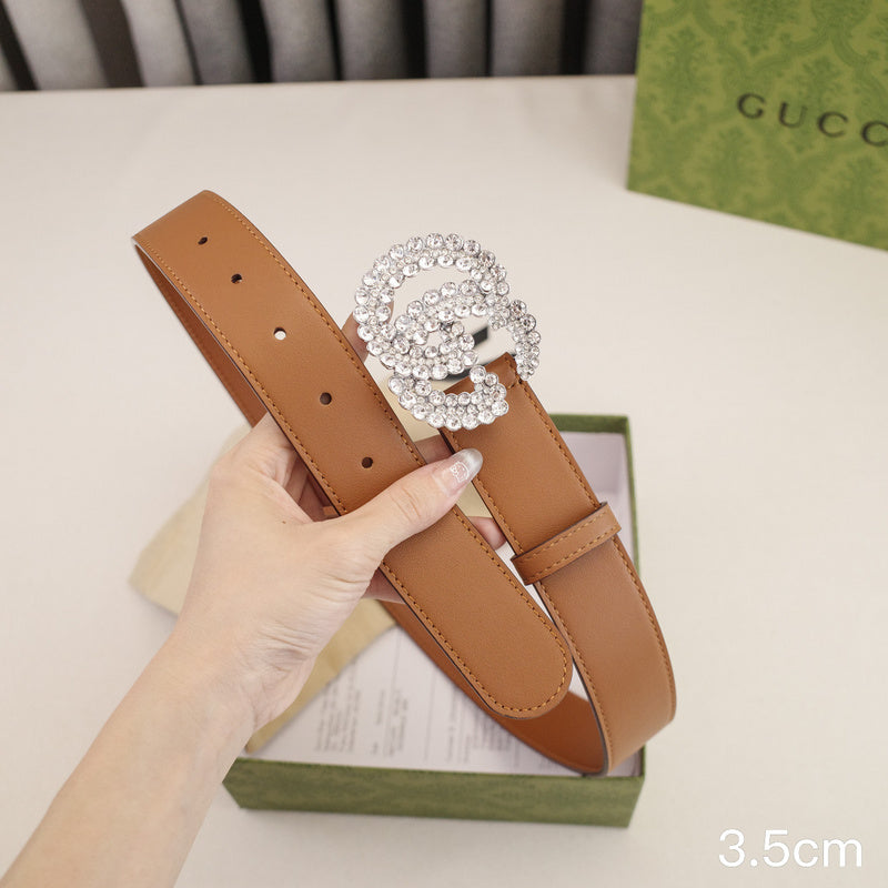 Gucci - 3.5cm G full diamond 3504g