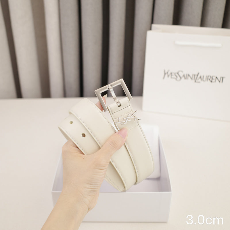 Saint Laurent - Off-white calves side