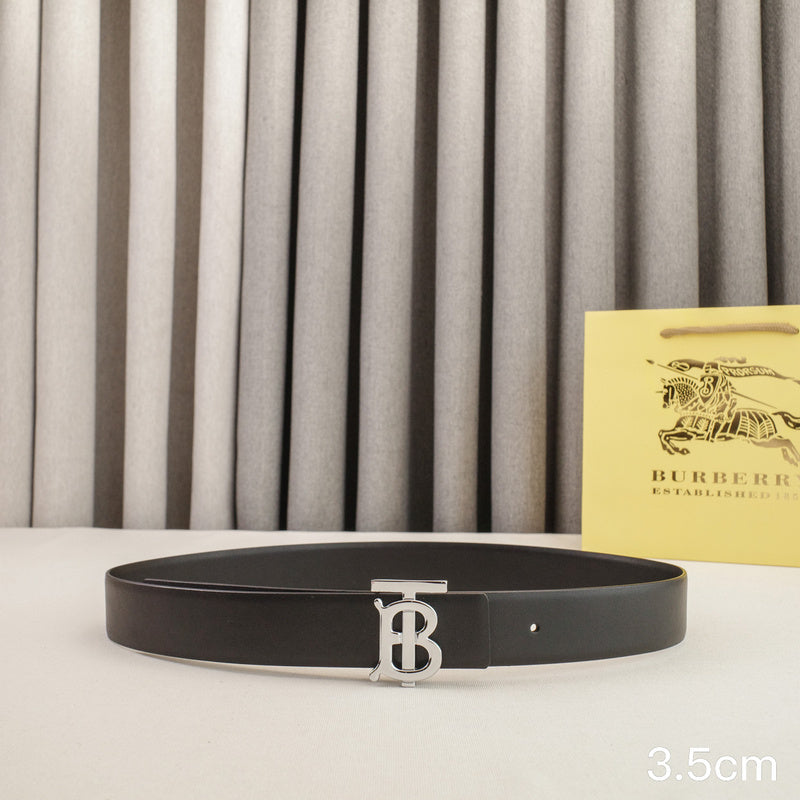 Burberry - 3.5cm - Bright silver belt buckle 3531b