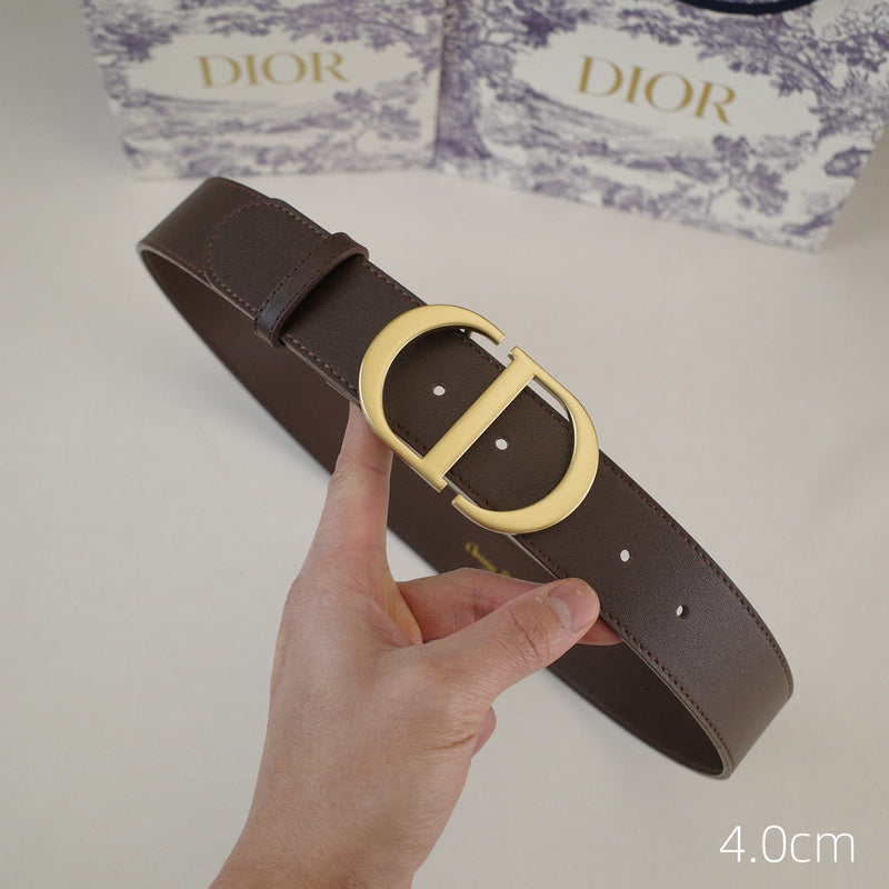 Dior-CD logo-Brass antique gold button - coffee ZSB3003d