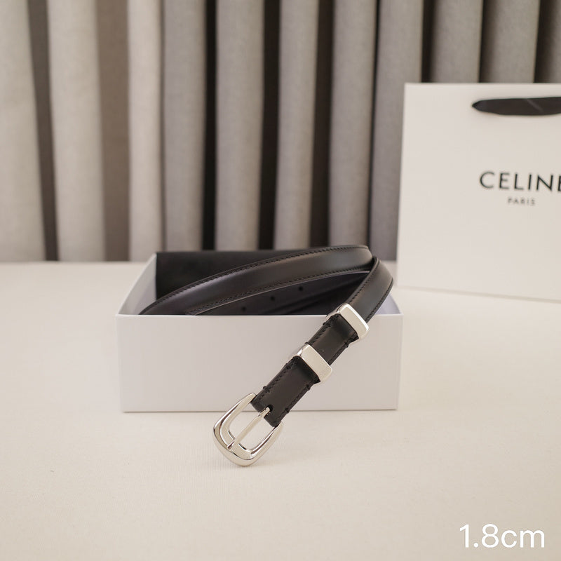 Celine - 2.5cm/1.8cm Bright silver