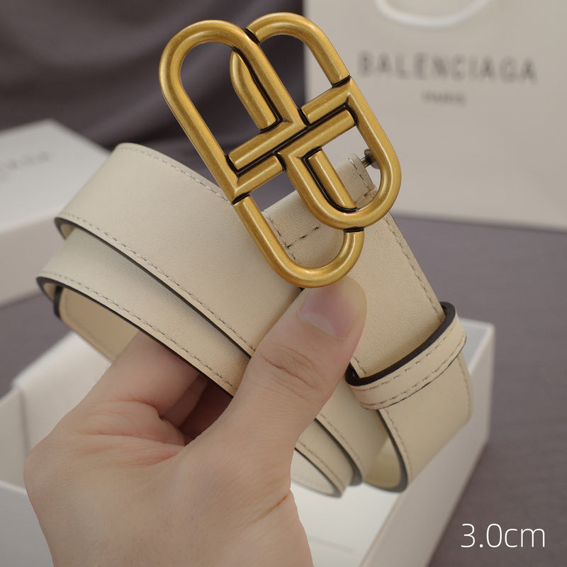 Balenciaga - 3.0cm white leather ZSB3001bb