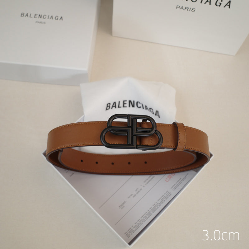Balenciaga - 3.0cm Brown leather ZSB3001bb