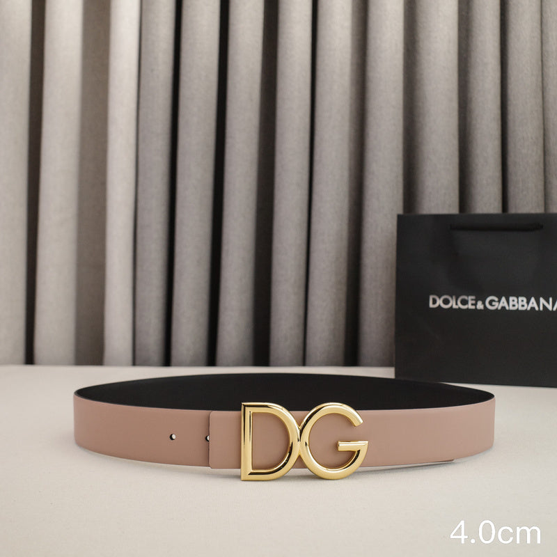 Dolce&Gabbana- 4.0cm classic DG - wireless plain weave 4001dg ( Golden)