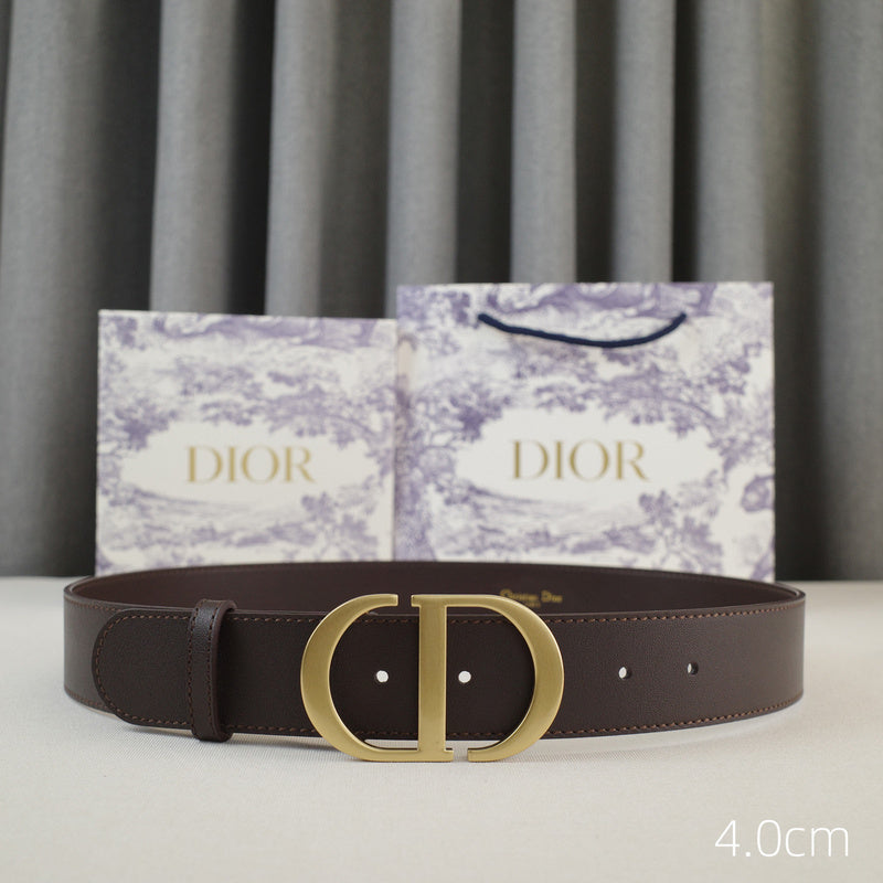 Dior-CD logo-Brass antique gold button - coffee ZSB3003d