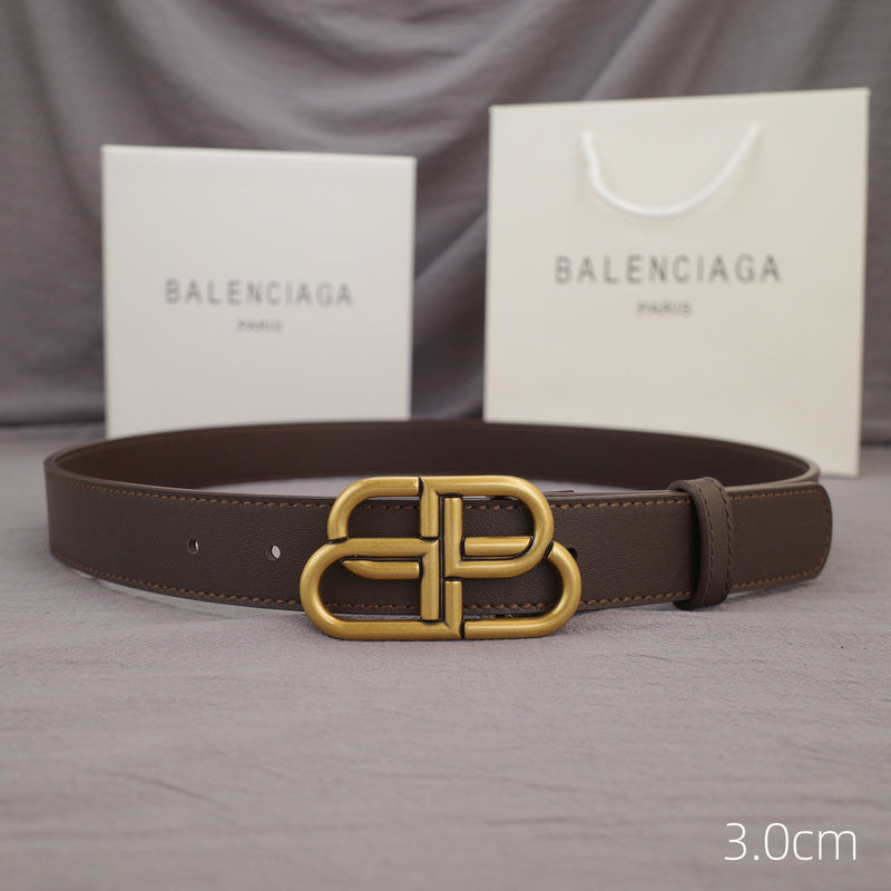 Balenciaga - 3.0cm coffee leather ZSB3001bb