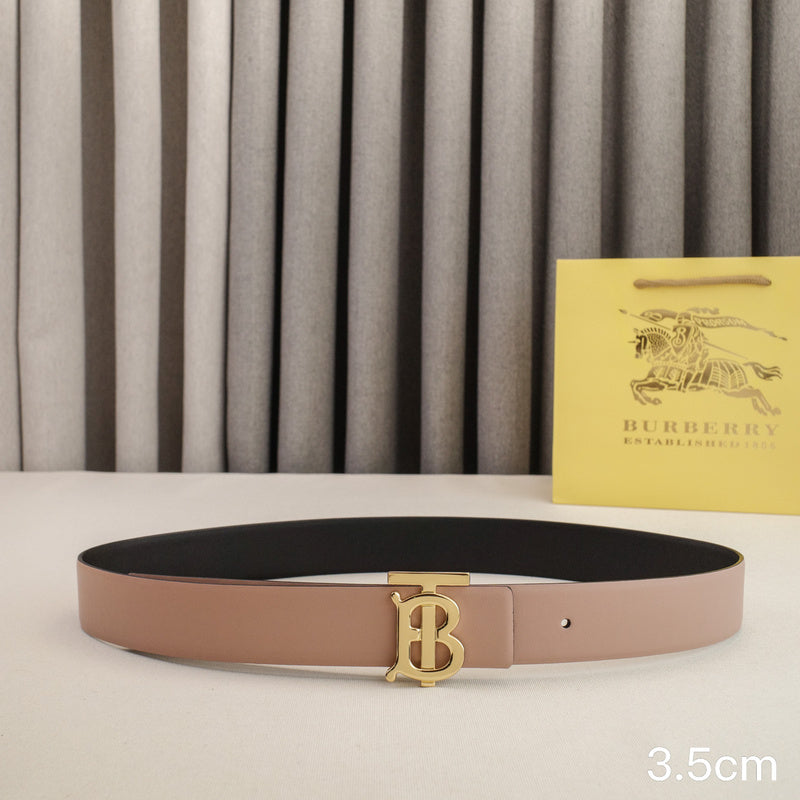 Burberry - 3.5cm -Bright gold buckle
