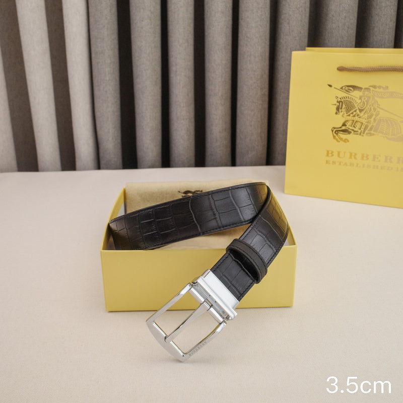 Burberry - 3.5cm - Crocodile pattern Belt buckle