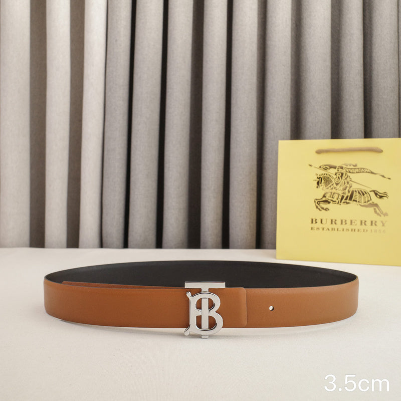 Burberry - 3.5cm - Bright silver belt buckle 3531b