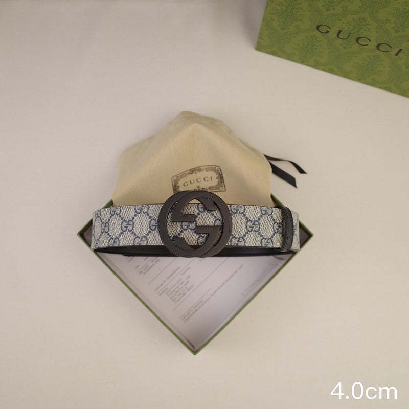 Gucci - 4.0cm Big cake - Supreme canvasDumb black 4023g