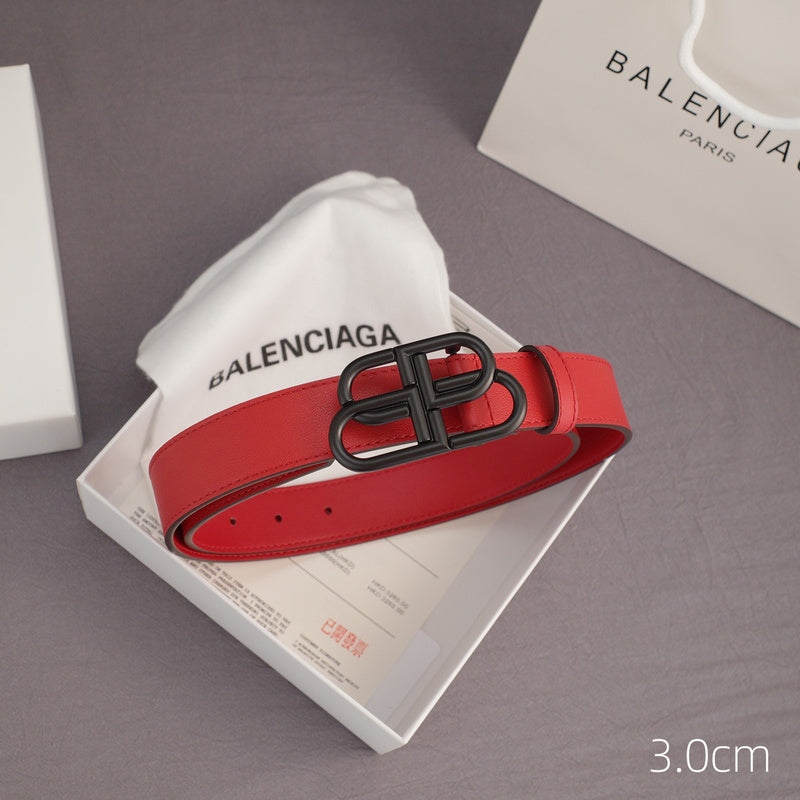 Balenciaga - 3.0cm red leather ZSB3001bb