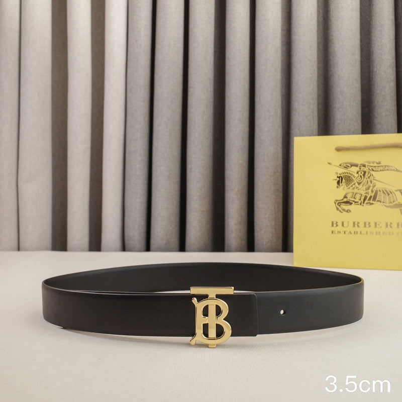Burberry - 3.5cm -Bright gold buckle