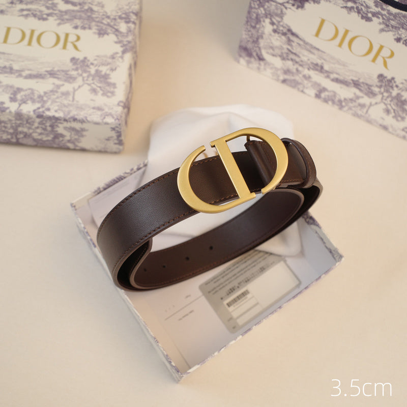 Dior-CD logo-Brass antique gold button - coffee ZSB3003d
