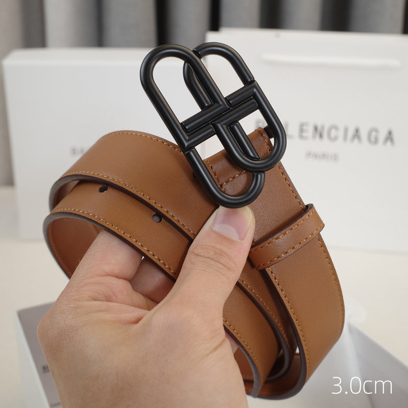 Balenciaga - 3.0cm Brown leather ZSB3001bb